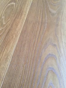 Warm Oak toned flooring, brushed, stained engineered planks