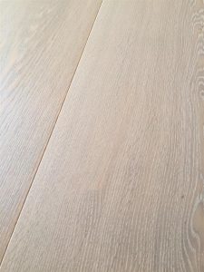 Mid grey Oak flooring, bushed with oil finish