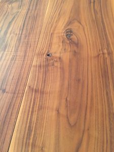 American wide Walnut flooring with clear hard wax oil finish