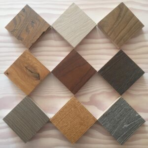 Free oak flooring samples at Quercus Flooring Ltd. showroom
